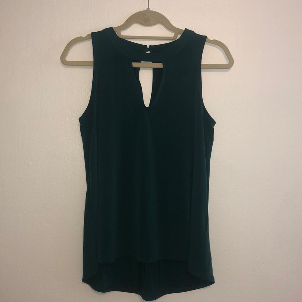 Banana Republic Green Keyhole Tank Top XS RN 54023